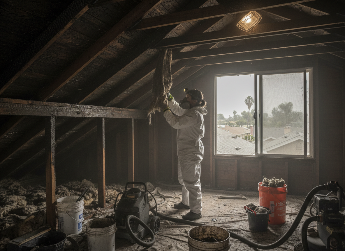 Attic Fire Restoration in Studio City, CA