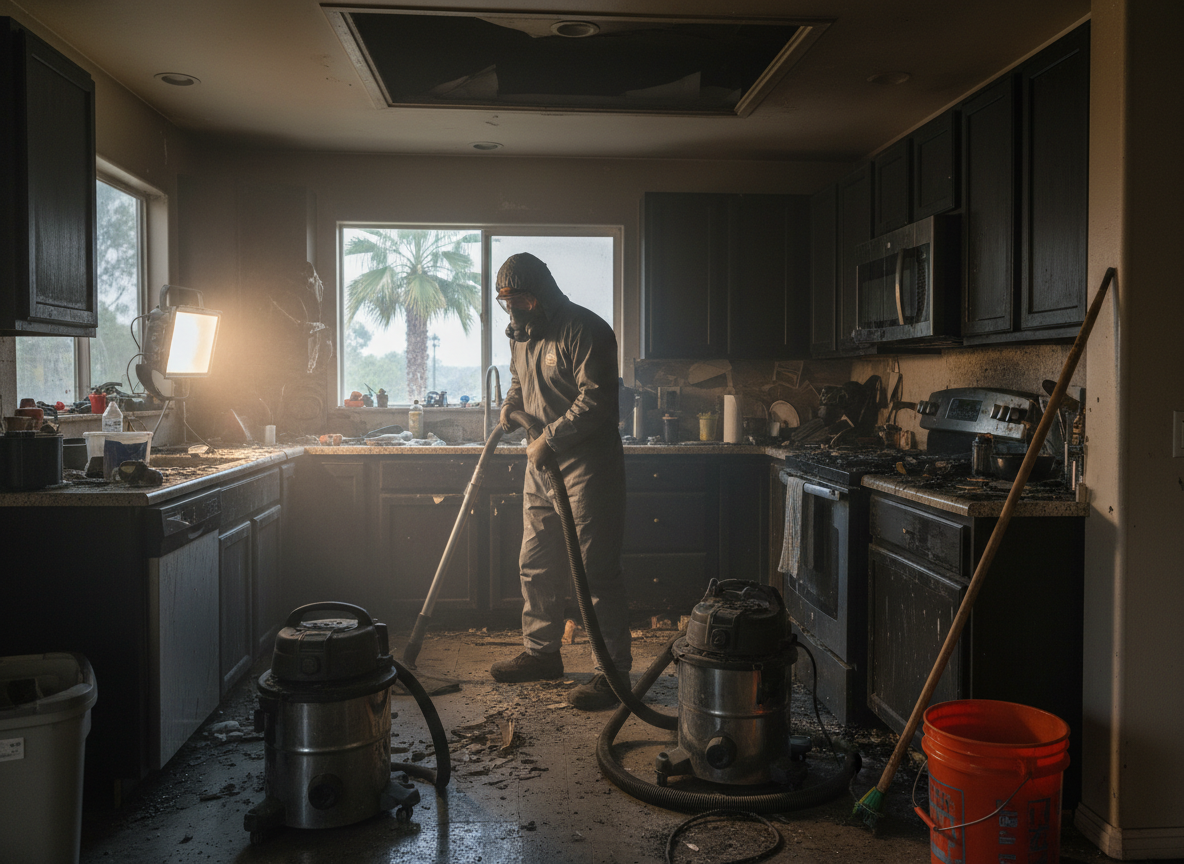 Kitchen Fire Cleanup in Studio City, CA